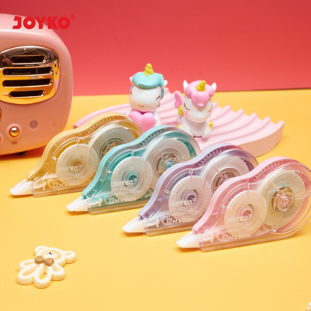 

JOYKO Correction Tape Pastel Color / Pita Koreksi CT-522PTL