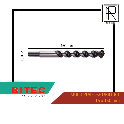 Mata bor baja multifungsi beton tembok besi kayu DRILL BIT 16 X 150 MM BITEC