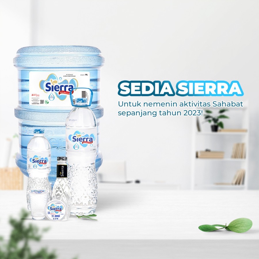 

SIERRA Air Mineral / Air Minum Galon Eco Friendly 19L Galon + Isi Bandung