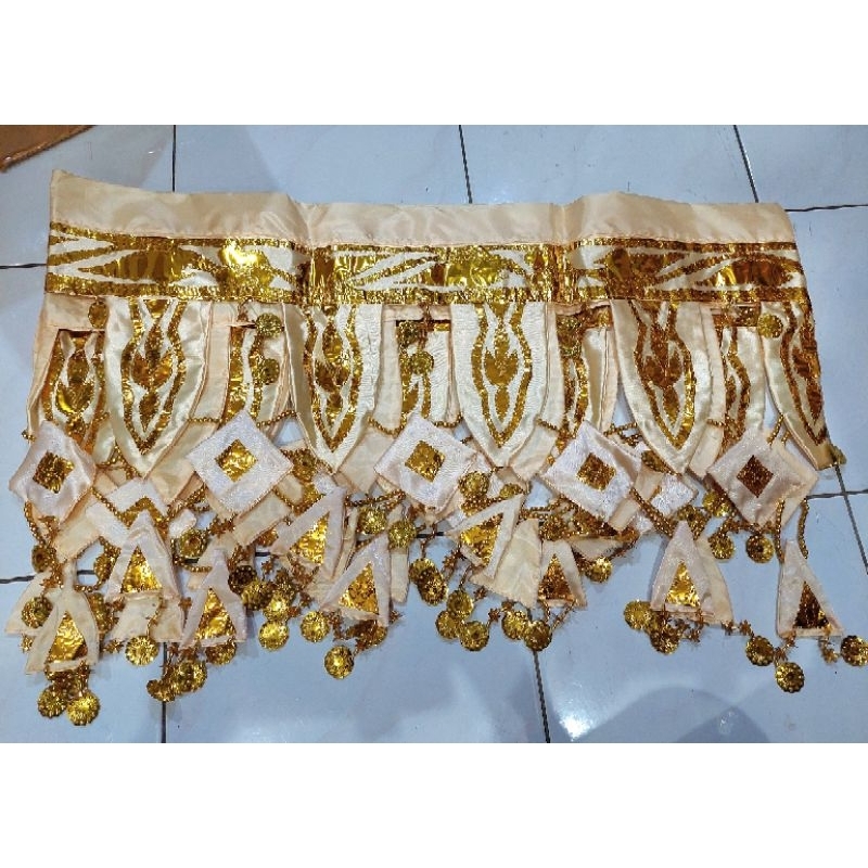 Tirai Dekorasi Pelaminan Ondas Cancang 3 Meter