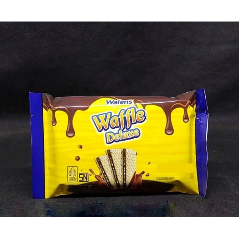 

waffel deluxe chocolate 30g (1pak isi 10pcs)