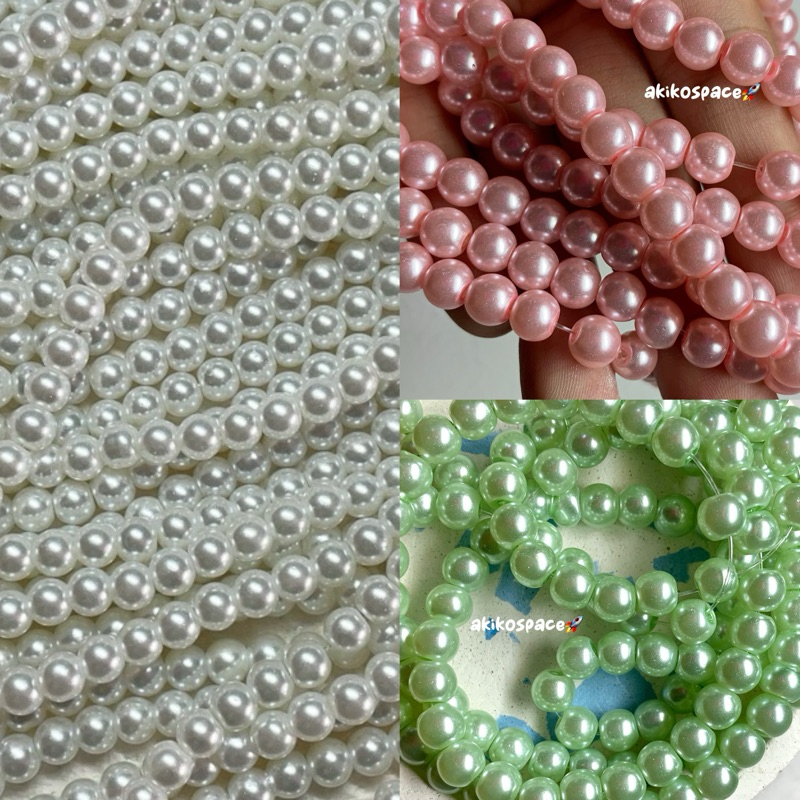 Mutiara Berat 6mm Manik Mutiara Sintesis Berat