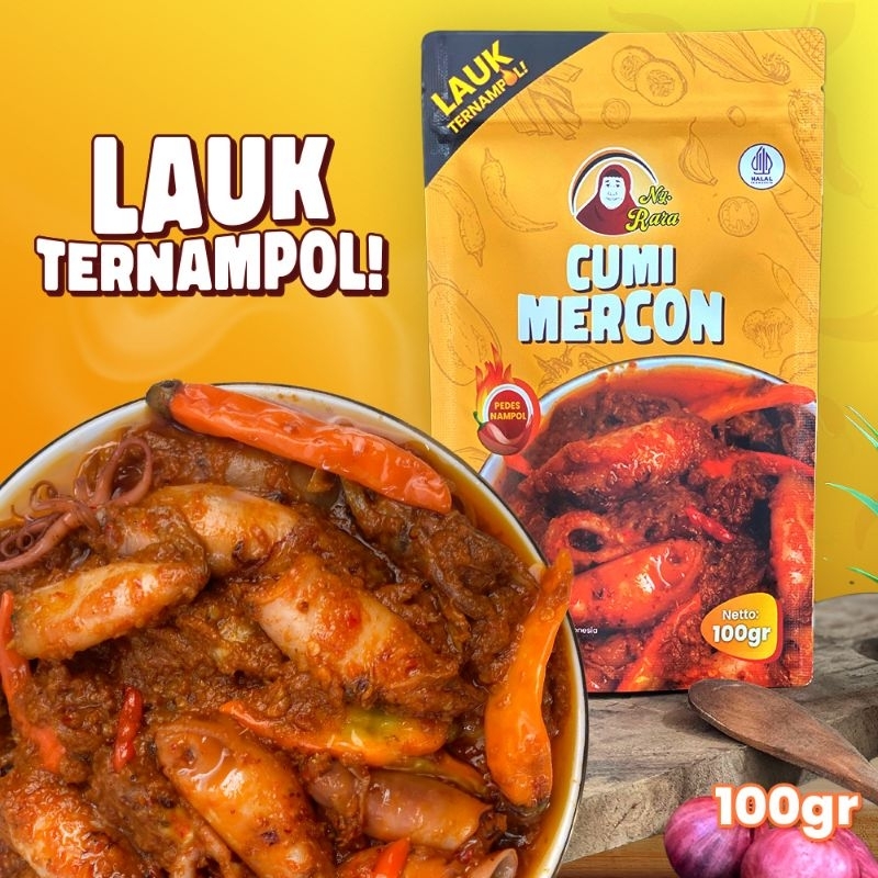 

Lauk Cumi Mercon Ny Rara 100gr Sambal Cumi