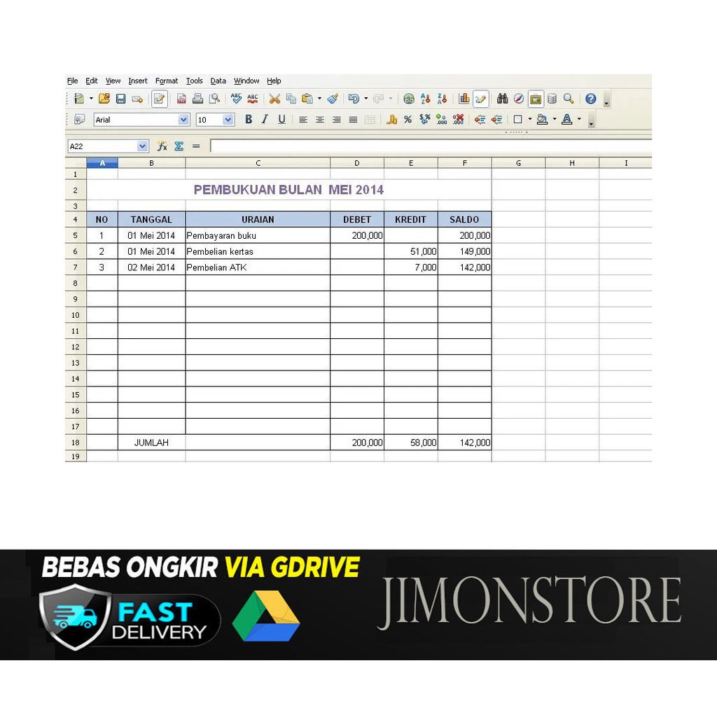 Bundle Template Ms Microsoft Excel Laporan Keuangan Pembukuan Lengkap