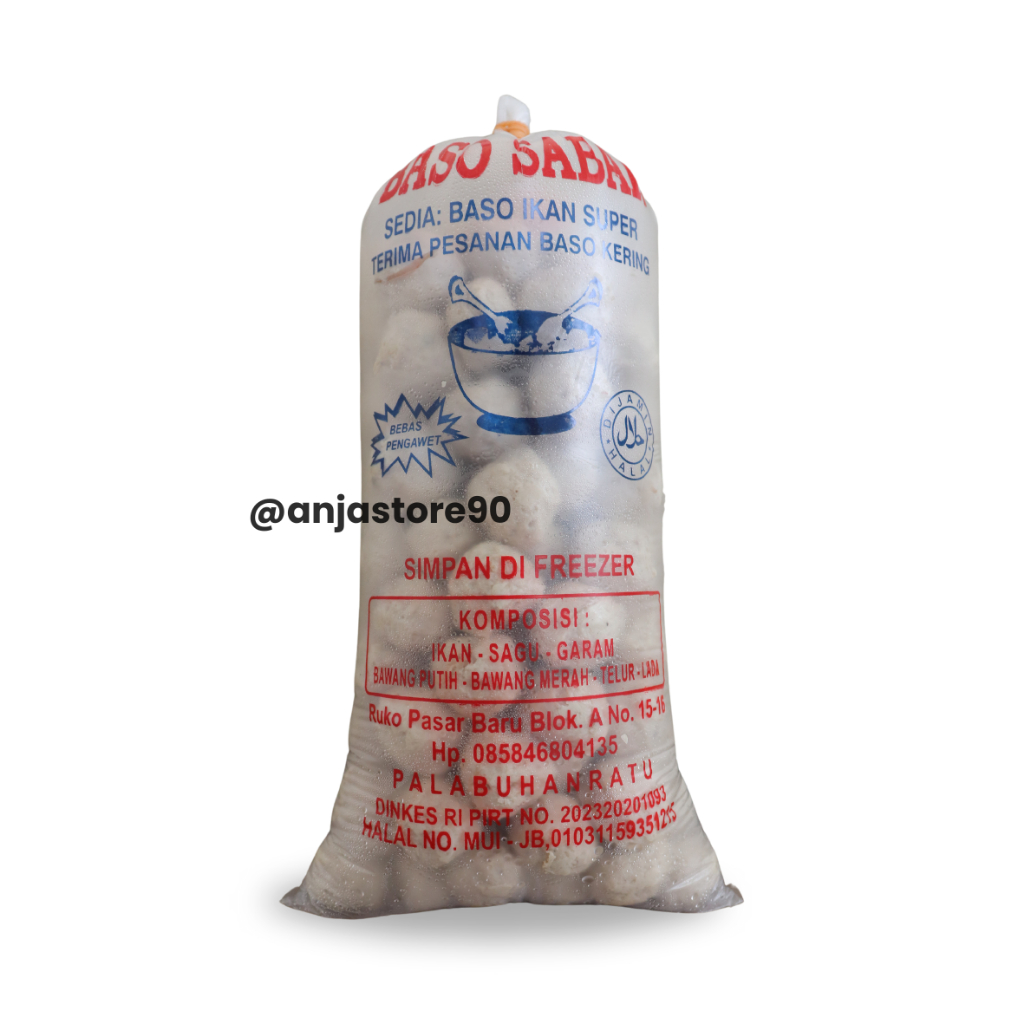 

BAKSO/BASO IKAN SUPER ISI 100 SABAR PALABUHANRATU