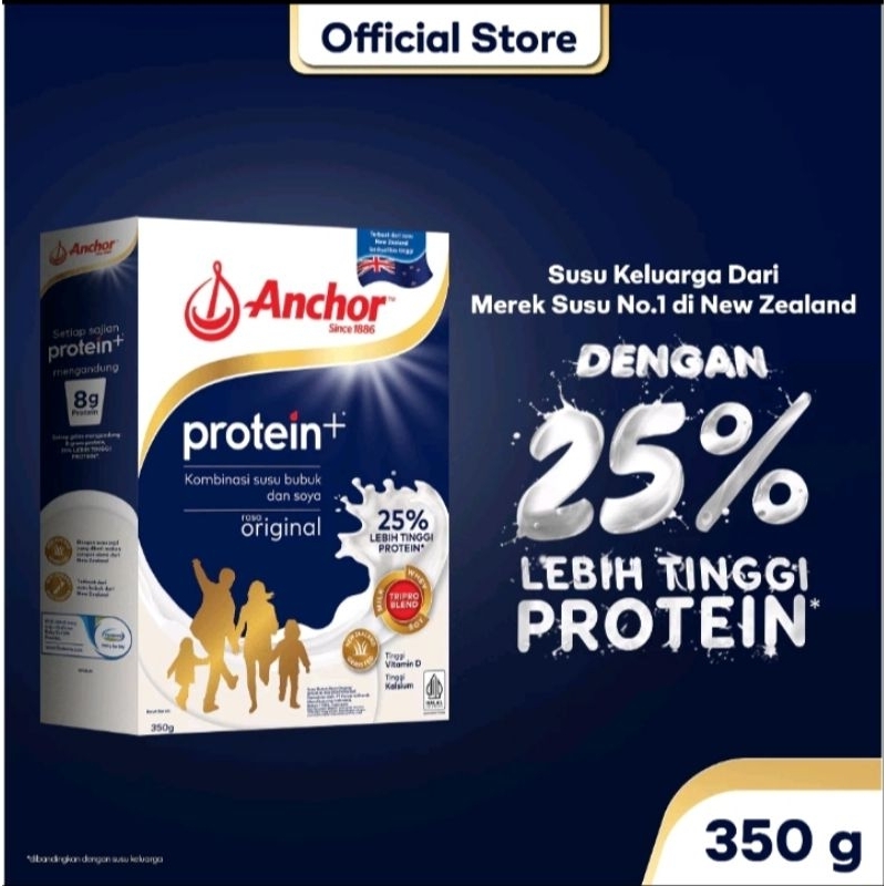 

ANCHOR MILK PROTEIN+ 350 GRAM DUS PENYOK/RUSAK TERMURAH