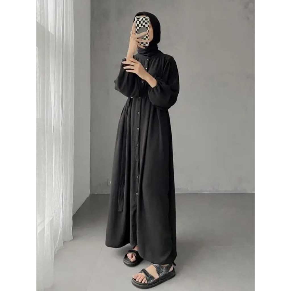 Syfa Dress - Baju Gamis Putih Wanita Kekinian - Baju Gamis Wanita Terbaru - Dress - Dress Gamis - Ga