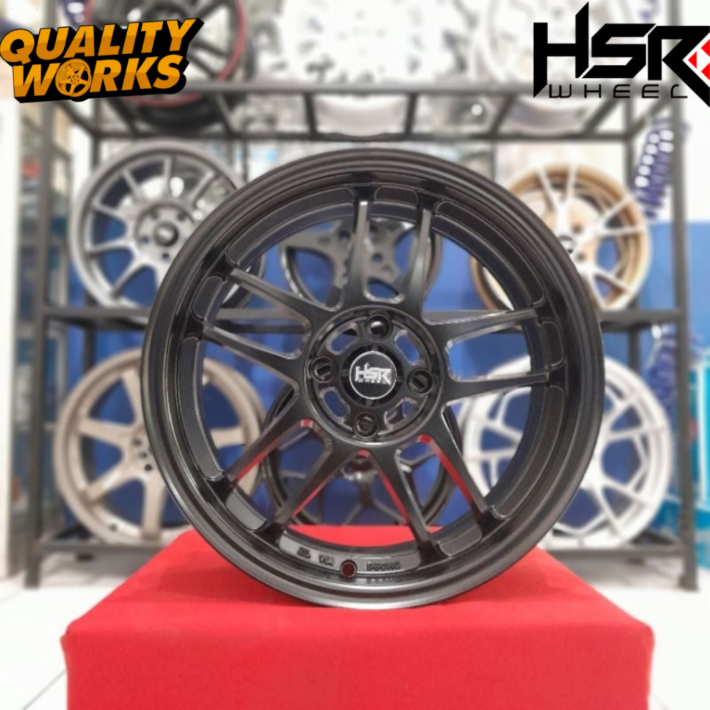 Rekomendasi harga velg mobil r16 Pelek mobil HSR SUZUKA Ring 16 lubang 4 Lebar 7 Offset 38 warna hit