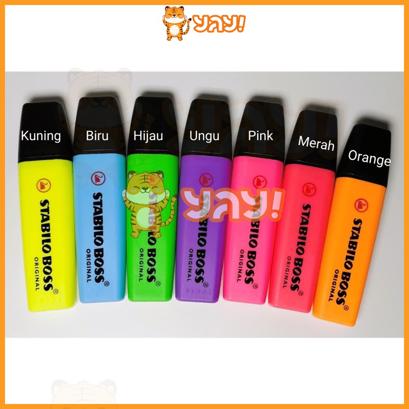 

YAY! Stabilo Boss Highlighter Original /Stabilo Warna Lengkap