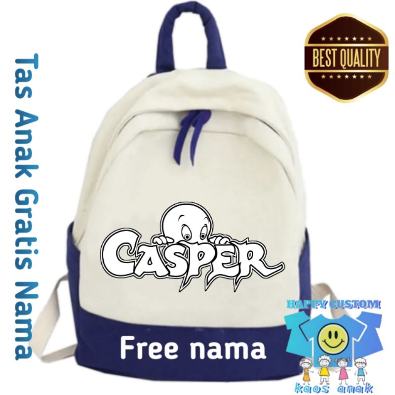 tas ransel sekolah anak casper tas motif casper