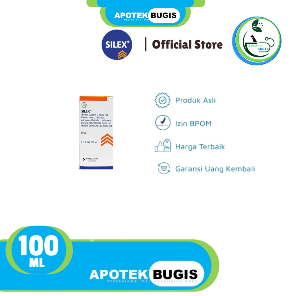 SILEX Syrup Silex Sirup 100ml Obat Batuk Anak Dewasa Ibu Hamil Menyusui