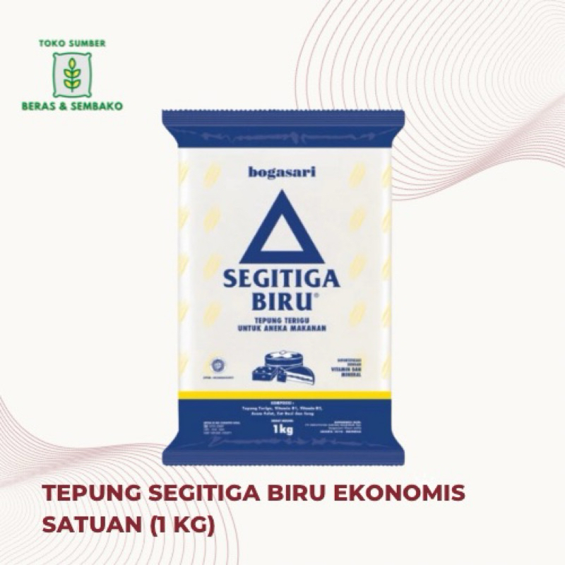 

Tepung terigu SEGITIGA BIRU EKONOMIS SATUAN (1 KG)