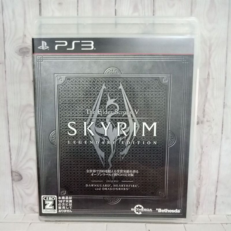 BD CD KASET ORIGINAL PS3 The Elder Scroll V Skyrim Legendary Edition Jpn Bahasa Jepang Lengkap Manua