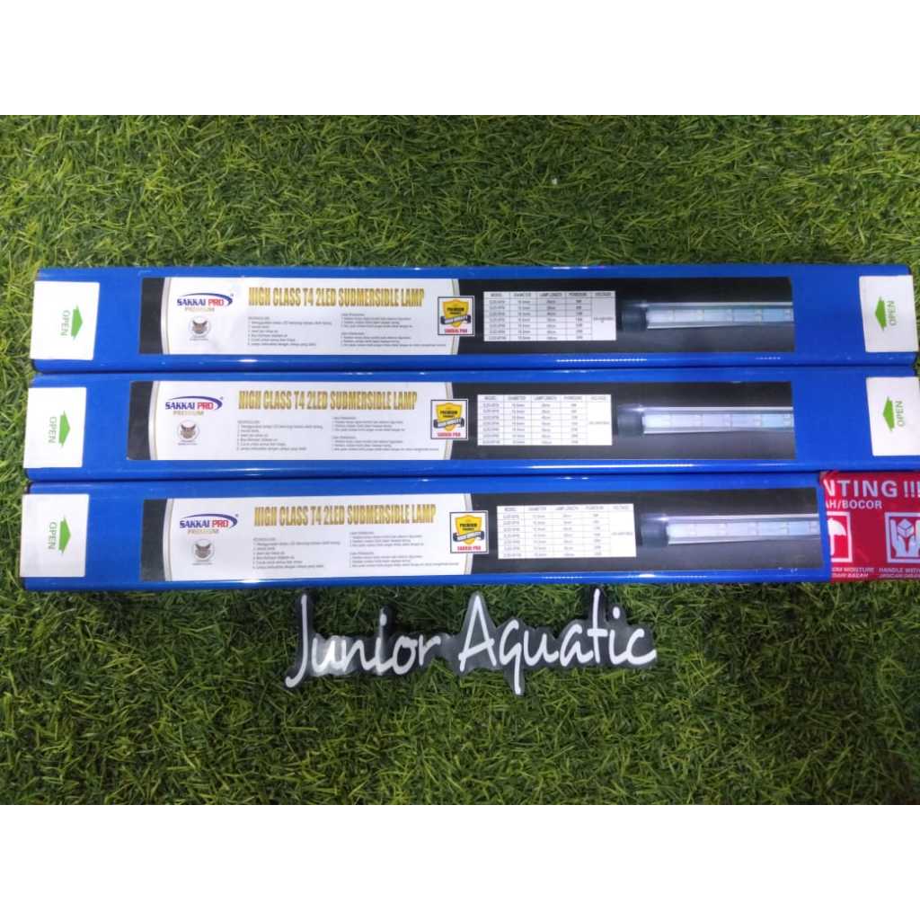 Lampu Celup Aquarium SAKKAI PRO T4-2LED-SP20 3X Mode Ganti Warna 6watt Led 2 Baris Aquarium Aquascap