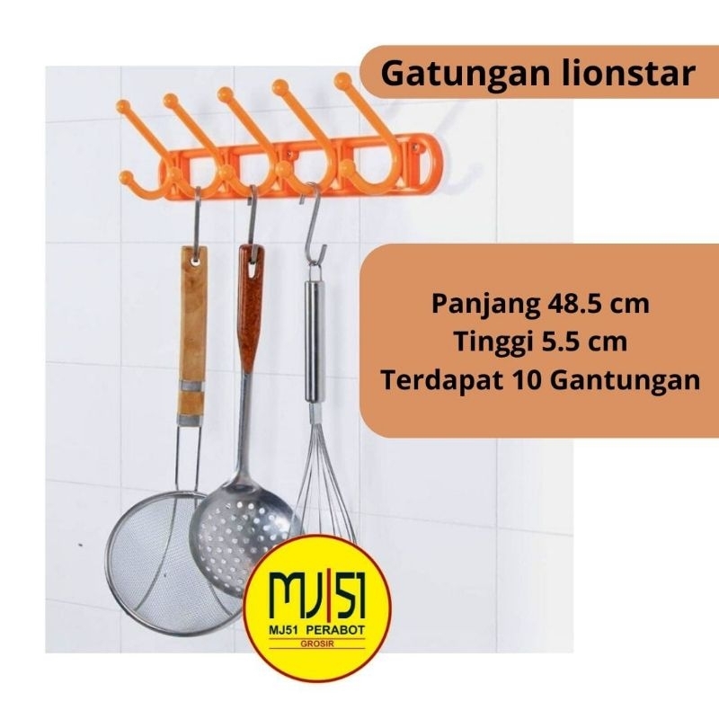 KASTOK BAJU, GATUNGAN BAJU, GANTUNGAN PLASTIK, LIONSTAR