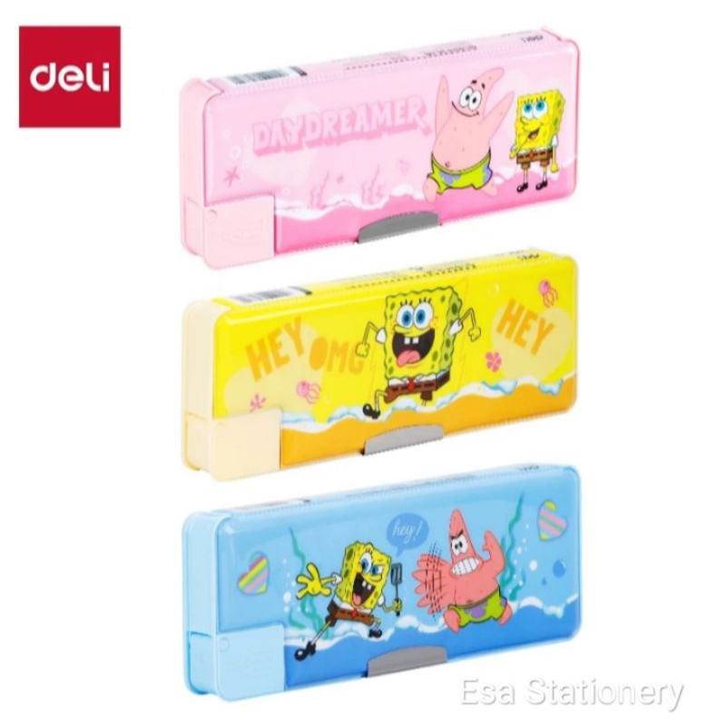 

Deli X Spongebob SquarePants H981 Magnetic Pencil Case ( hanya ready warna pink saja)