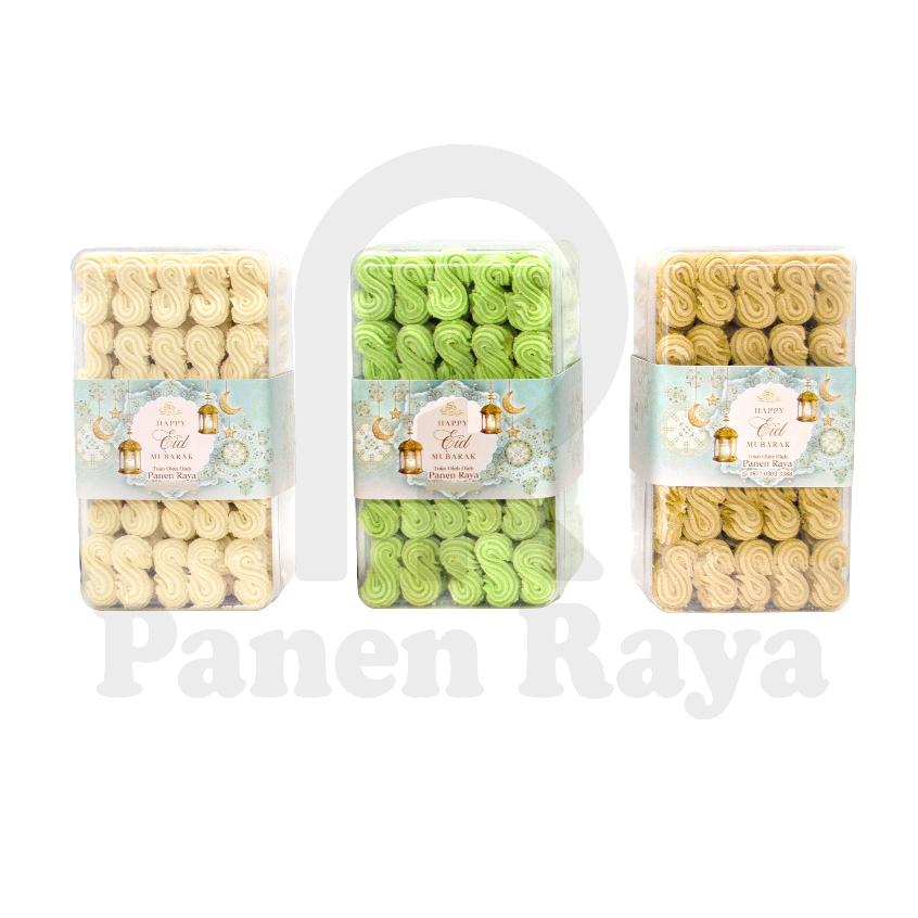 

Kue Kering Lebaran / Natal Kue Semprit Larut 3 Varian PR Toples Kecil