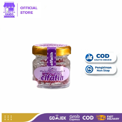 bunga safron iran 1 gram original kasmir saffron zaforon 1 gram