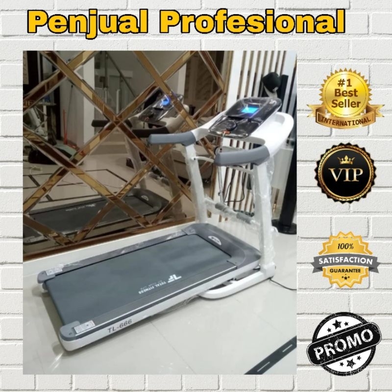 Treadmill Elektrik Anti Cedera Lutut TL 666 TOTAL FITNESS