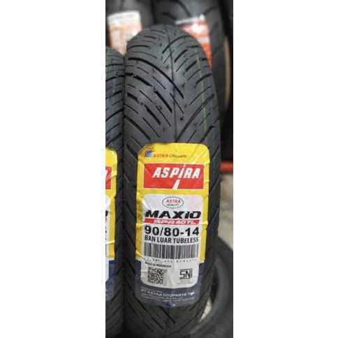 Ban Tubeless Aspira MAXIO SPR40TL 90/80 - 14
