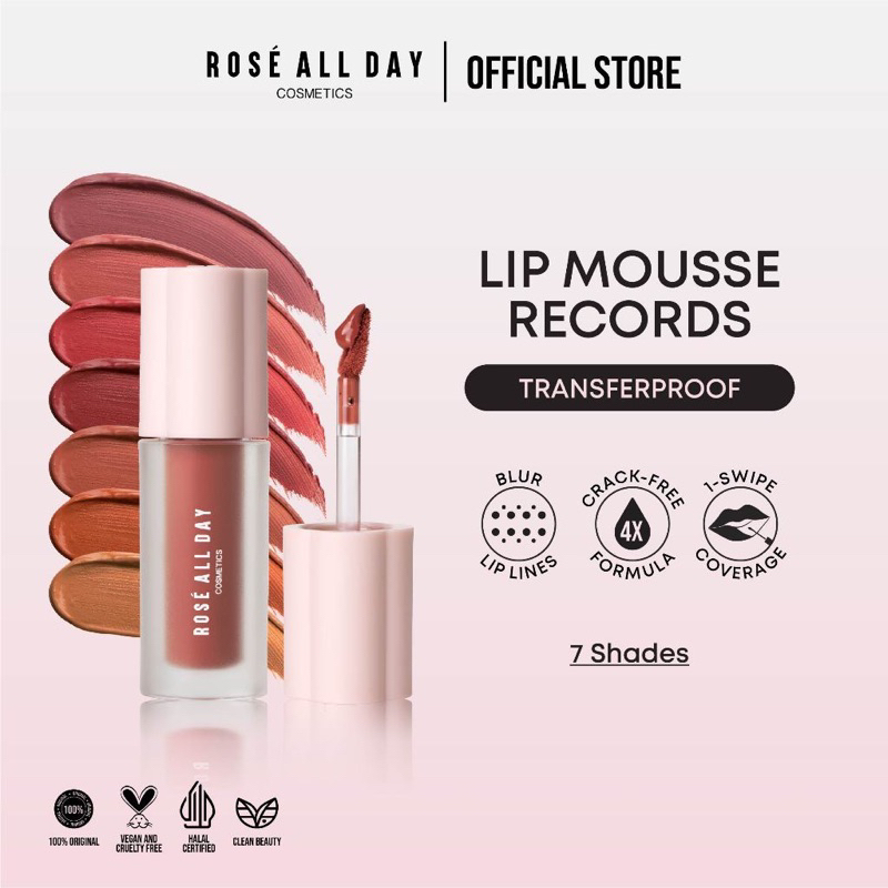 Rose All Day Lip Mousse Records Lip Tint Harry Potter BEST SELLER
