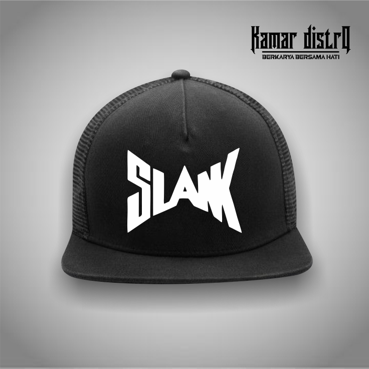 HAZNA DISTRO.TOPI SLANK LOGO KUPU KUPU.TOPI BERLOGO SLANK.TOPI TRUCKER JARING.TOPI SLANK PEACE.TOPI 