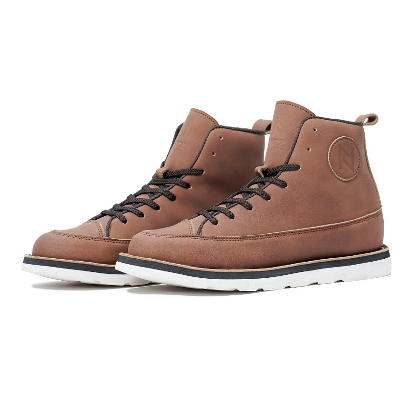 NAZREAL - DODGE Sepatu Boots Pria Berkendara Motor Cokelat / Sepatu Boots Touring