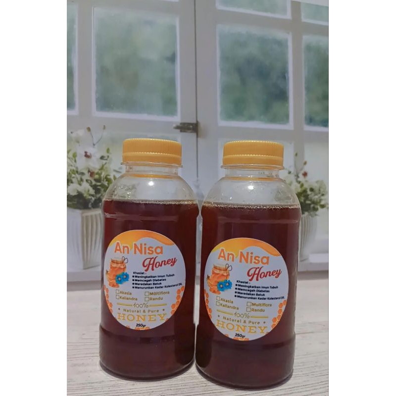 

An Nisa Honey || Madu Lebah Hutan Akasia isi 250gr