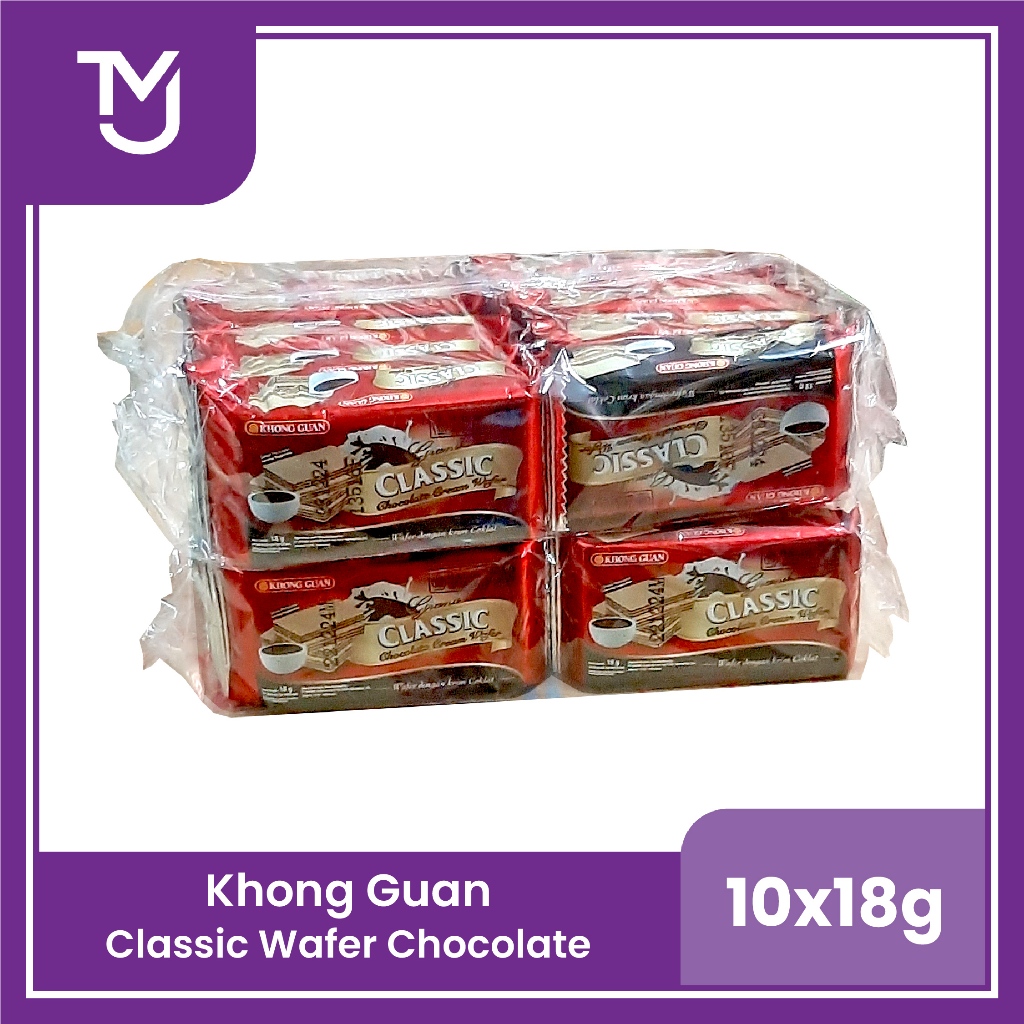 

Khong Guan Classic Wafer Chocolate isi 10 x 18gr