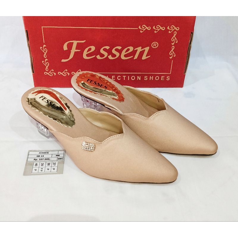 Sandal Wanita / Selop Wanita / Sandal Pesta / FESSEN SB23 Gold