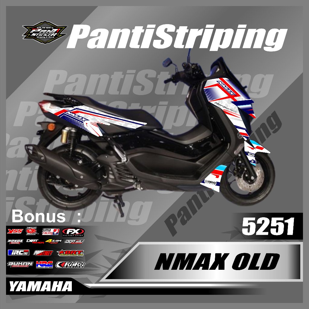 STRIPING SKOTLET MOTOR NMAX OLD  VARIASI SIMPEL - STIKER STRIPING MOTOR NMAX MINIMALIS GRAFIS SEMIFU