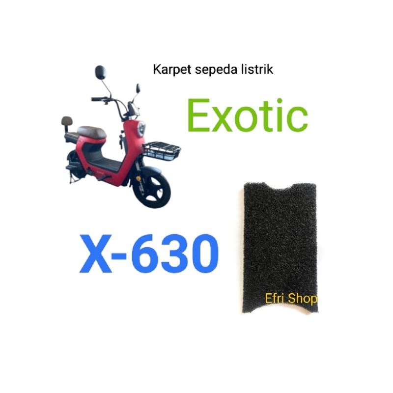 Karpet sepeda listrik Exotic X630 atau Exotic X 630