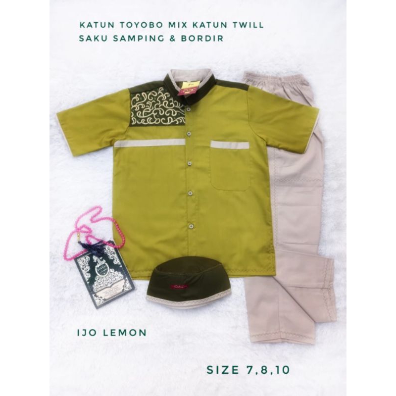 setelan baju anak koko citra kids lengan pendek.bordil.koko murah