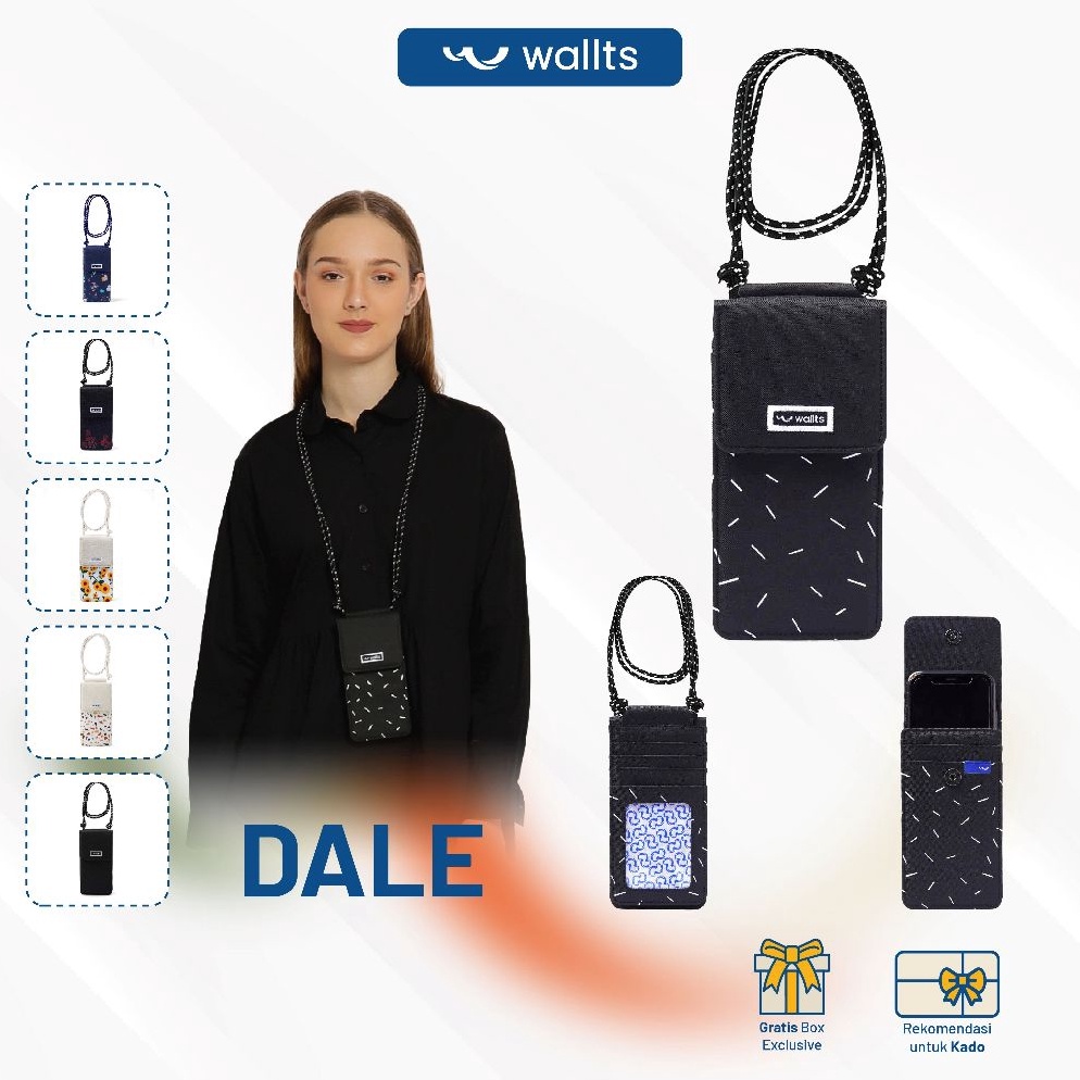 Promo 1212 Wallts Dale Phone Wallet  Tas Dompet HP Handphone Selempang Wanita dan Pria Phone Wallet