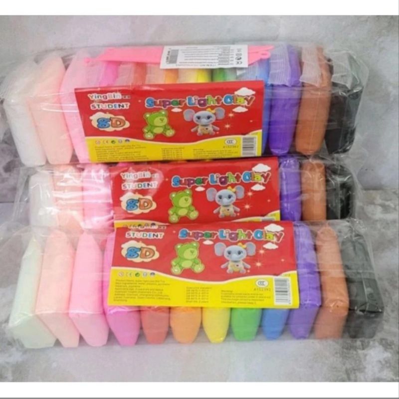 LiLin clay warna warni isi 12pc