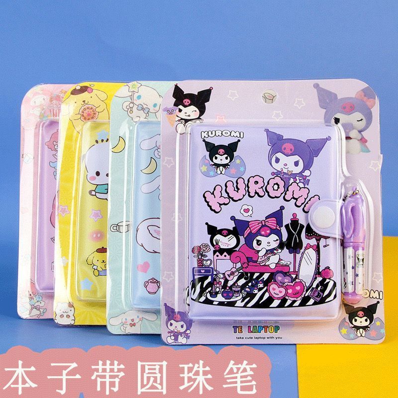 

Notebook Mini + Pen Anak Motif Sanrio Paket Buku Notebook Mini 2 in 1 Lucu Motif Kuromi Cinnamoroll Melody