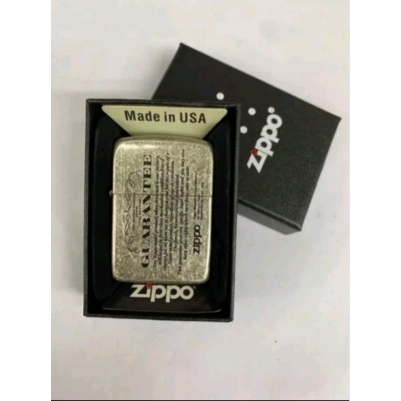 BISA COD-{free box}korek api zipo fremium original made in usa motif ukir gravir timbul