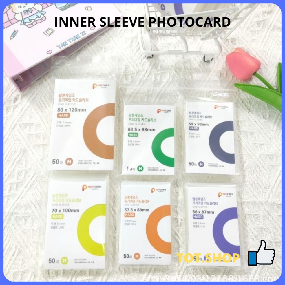 55 Brands Festival isi 5 lbr INNER SLEEVE Photocard Inner Hard Sleeve Popcorn Hard Tebal Plastik Pel
