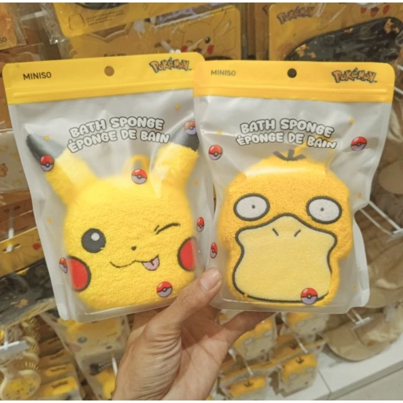 Miniso Spons Mandi Pokemon - Pokemon Series Bath Sponge