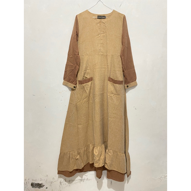 Preloved Gamis Hamasah by Riski Rich Butik / Dress Hamasah / Gamis Riski Rich / Gamis Muslimah / Cok