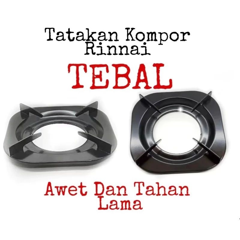 2 Pcs Tungku Kaki 4/2 Pcs Tatakan Kompor Rinnai