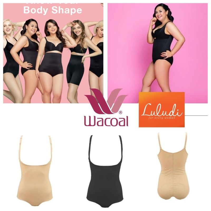 KORSET LULUDI by WACOAL BODY VEST M L LL EL  SHAPEWEAR BODYSUIT SHAPER SHAPE BODYSUIT LB 7931 k127 K