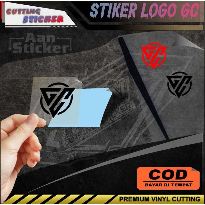 

stiker Logo gc bulet stiker cutting