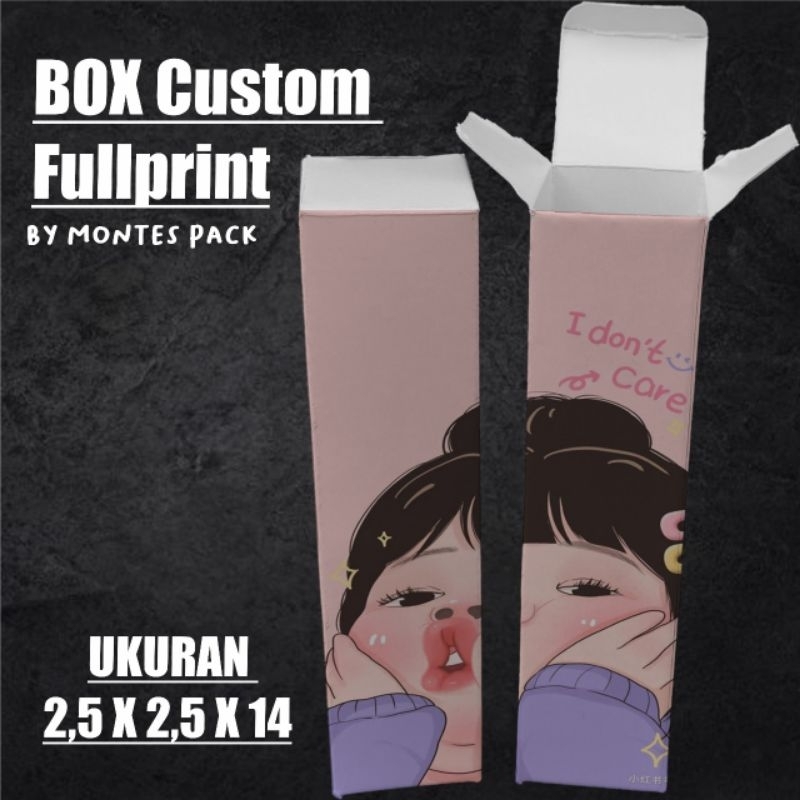 

Box Parfum Custom 2,5cm X 14cm / Kemasan Box 2,5x2,5x14 custom print