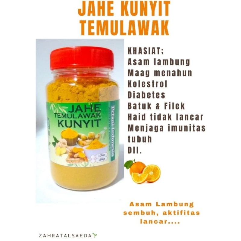 

jahe kunyit temulawak back to nature maag asam lambung imunitas diabetes
