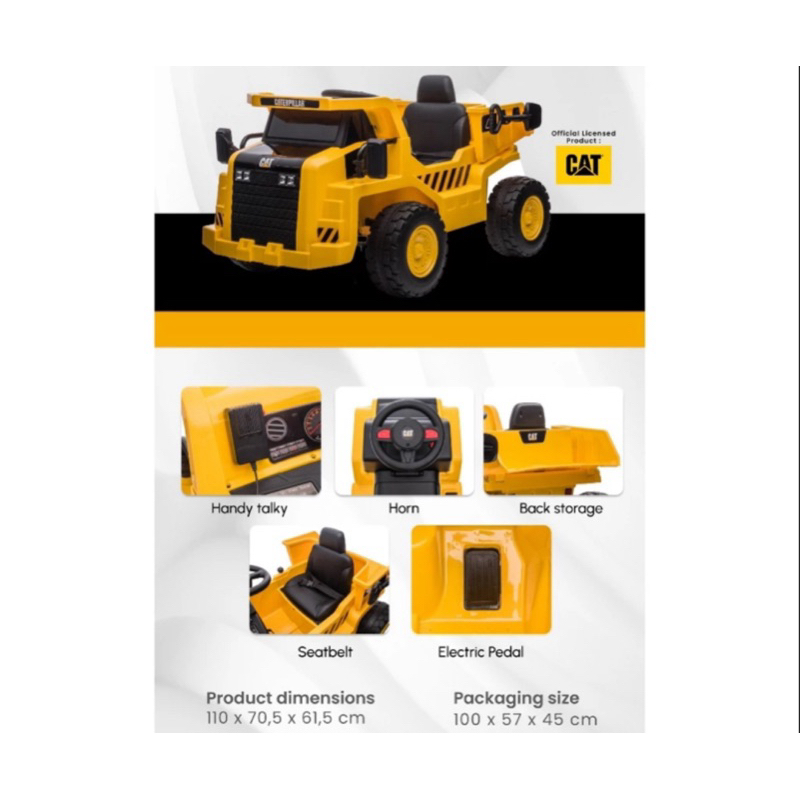 RIDE ON SUPER JUMBO DUMP TRUCK TRUK KONSTRUKSI AKI ANGKUT MUATAN BARANG CONSTRUCTION CAR CART BIG WH