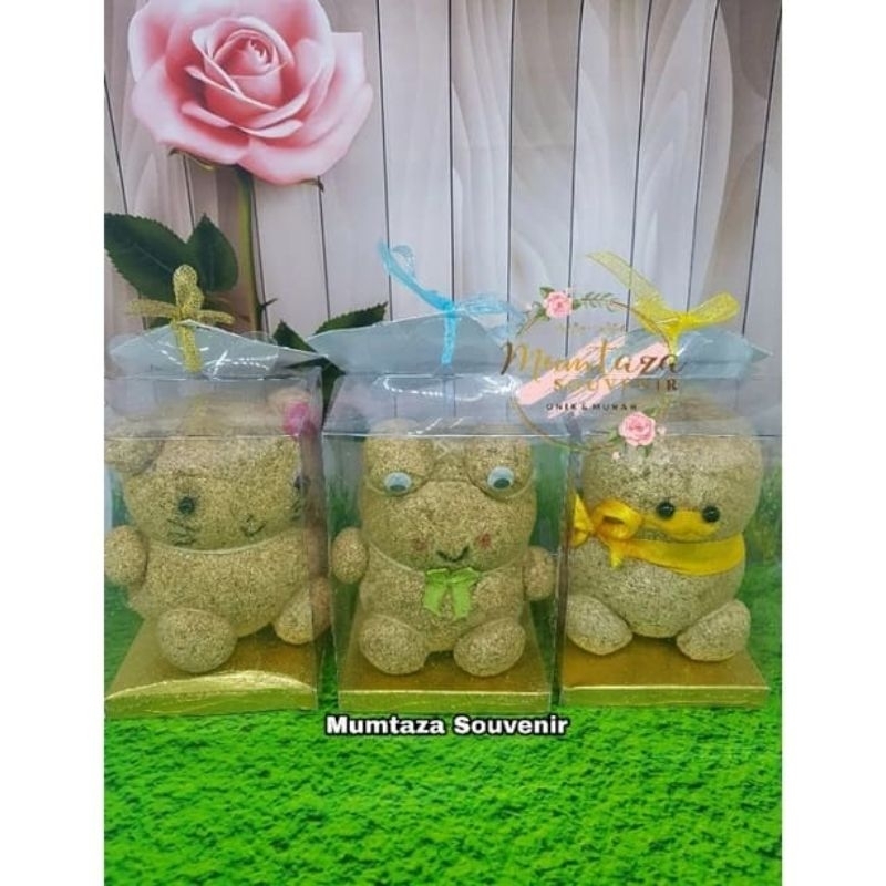 cuci gudang boneka horta bisa tumbuh rumput / boneka rumput / souvenir boneka / boneka lucu /