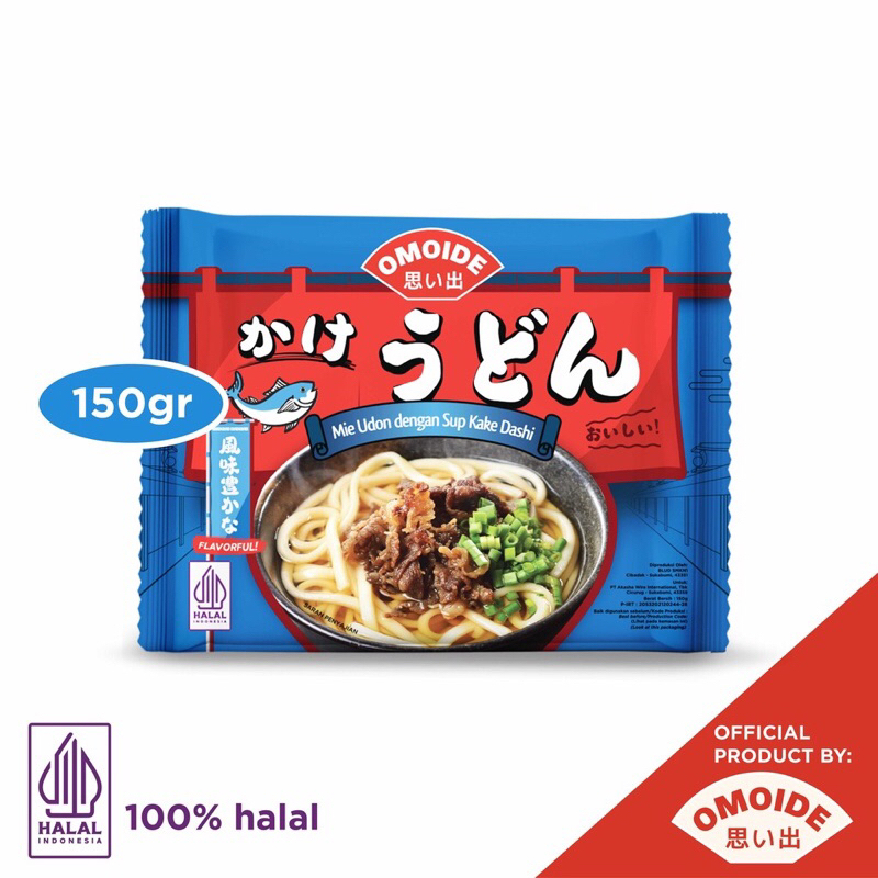 

Omoide Kake Udon 150gr / Udon / Mie Instan Kuah Rebus / Makanan Jepang Halal Instan / Mie Udon Halal