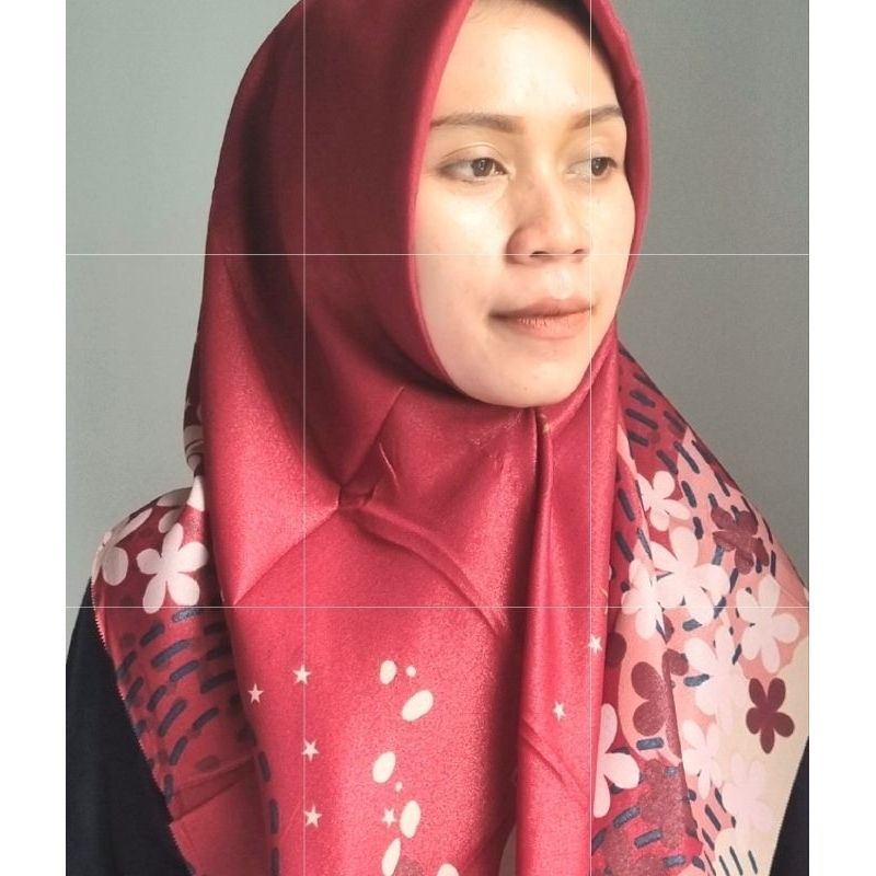 JILBAB NUR SINAR MOTIF/HIJAB NUR SINAR MOTIF SEGIEMPAT BY AZARA
