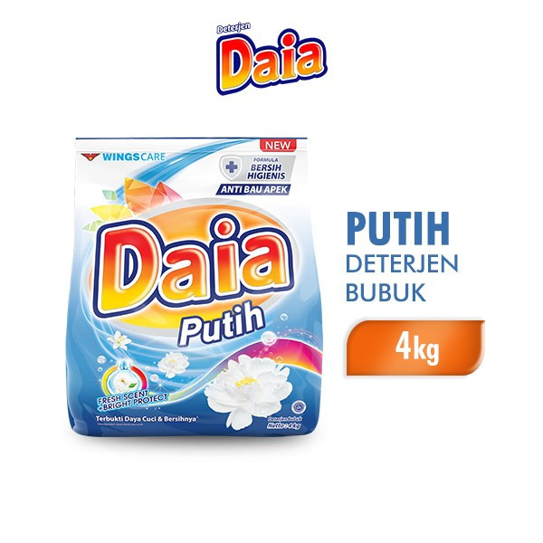 Daia Deterjen + Softener kemasan Jumbo 4kg Wangi Violet Passion - Daia Violet 4kg